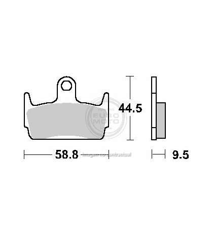 JUEGO PASTILLAS FRENO HONDA X8R 98 - SBS - R: P129HF