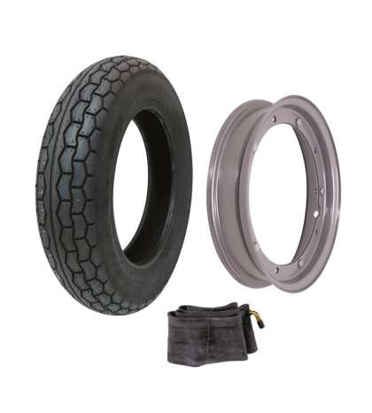 SET CUBIERTA 3.50 X 10 + LLANTA + CAMARA BCR R: 40 999 0015