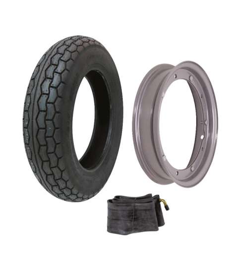 SET CUBIERTA 3.50 X 10 + LLANTA + CAMARA BCR R: 40 999 0015