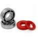 KIT RODAMIENTOS TPI ( 6204 TVH C4 ) + RETENES ADAPT. YAMAHA BOOSTER / NITRO / OVETTO / STUNT / CPI R: 100020