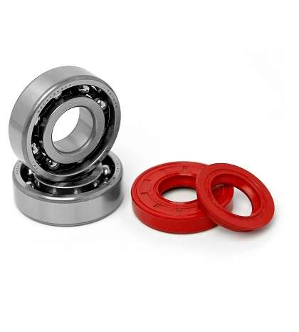 KIT RODAMIENTOS TPI ( 6204 TVH C4 ) + RETENES ADAPT. YAMAHA BOOSTER / NITRO / OVETTO / STUNT / CPI R: 100020