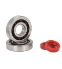 KIT RODAMIENTOS CIGUEÑAL (6204 TVH C4 ) + RETENES ADAPT PEUGEOT LUDIX / JET FORCE / SPEEDFIGHT 3 R: 100020E