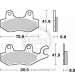JUEGO PASTILLAS FRENO KYMCO PEOPLE 250 03/16 - SBS - R: P134HF