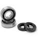 KIT RODAMIENTOS TPI ( 6204 TVH C4 ) + RETENES DERBI SENDA / GPR / GILERA 50 SMT / RCR ( MOTOR EURO 2 / EURO 3 ) R: 100020C