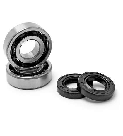KIT RODAMIENTOS TPI ( 6204 TVH C4 ) + RETENES DERBI SENDA / GPR / GILERA 50 SMT / RCR ( MOTOR EURO 2 / EURO 3 ) R: 100020C