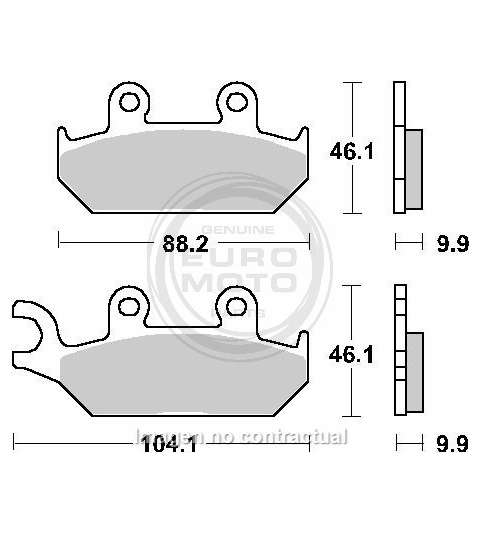 JUEGO PASTILLAS FRENO YAMAHA TZR 50 93/02 - SBS - R: P137HF
